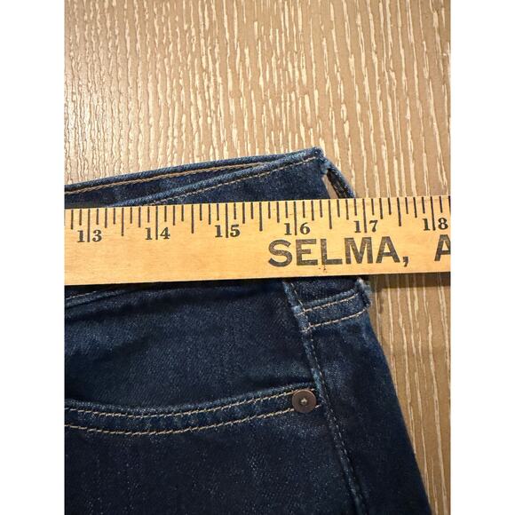 Banana Republic Jeans Women 30 Dark Wash Ultra High Rise Barrel Leg Button Fly - Picture 9 of 10